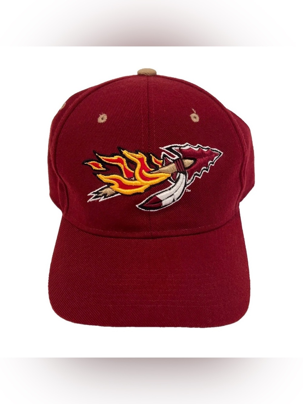 Zephyr Florida State Seminoles Fitted Baseball Cap Hat 7 5/8 Logo And Flames